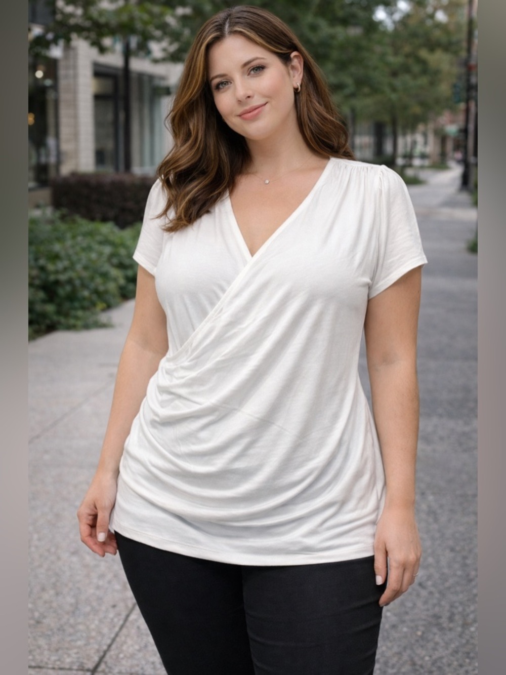 Elegant White Women's Top